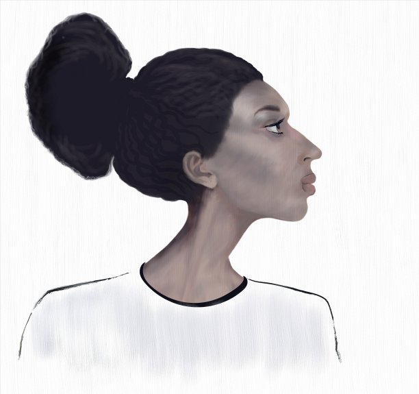 一个非洲妇女的风格化的肖像图片下载