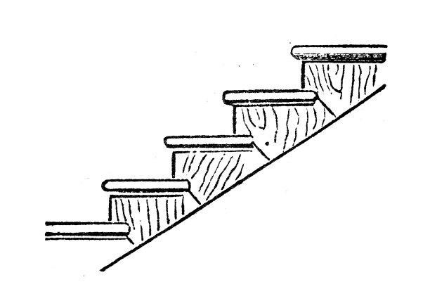 古玩雕刻插画:楼梯图片下载