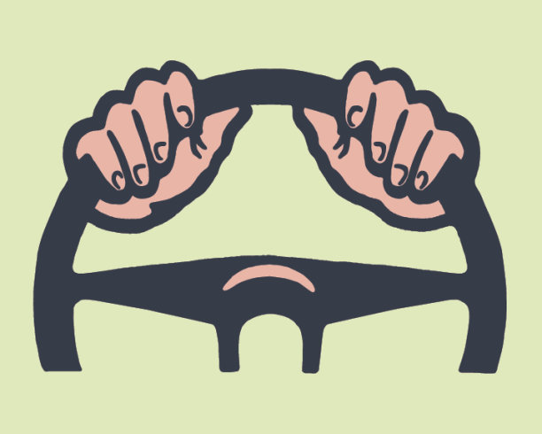 手放在方向盘上图片下载