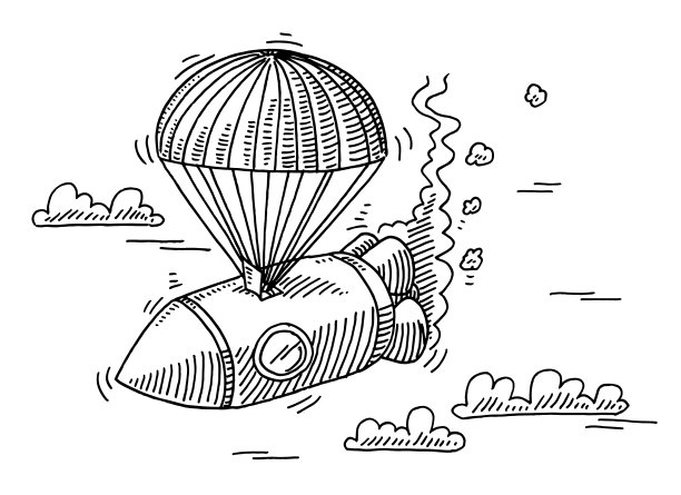 火箭故障降落伞拉出图片下载