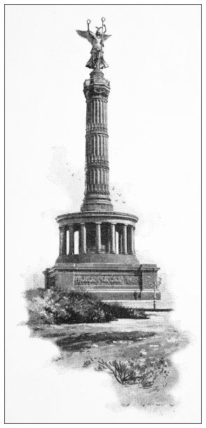 柏林和德国的古董旅行照片:胜利之柱图片下载