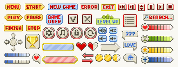 像素艺术图标集图片下载
