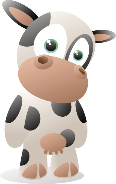 婴儿牛卡通图片下载