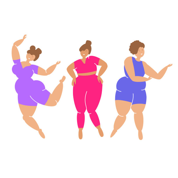 一组曲线优美的女孩穿着瑜伽服图片下载