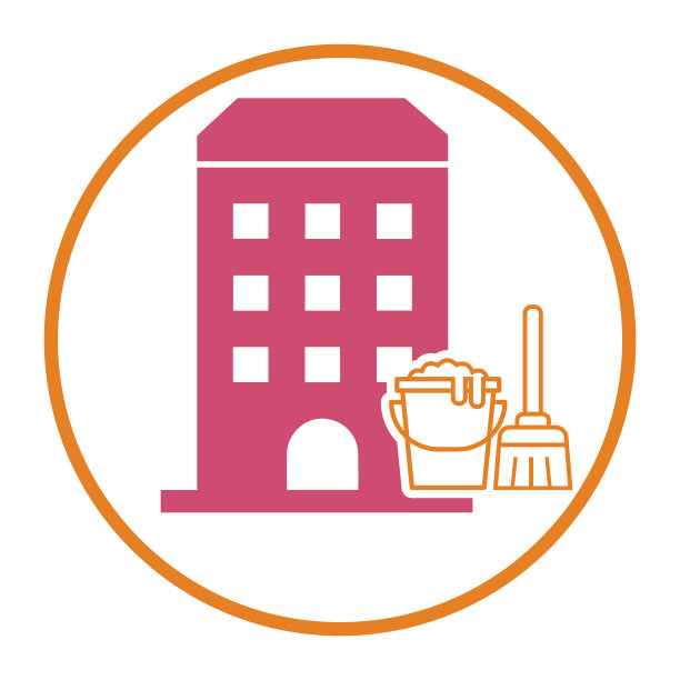酒店，清洁，建筑图标图片下载