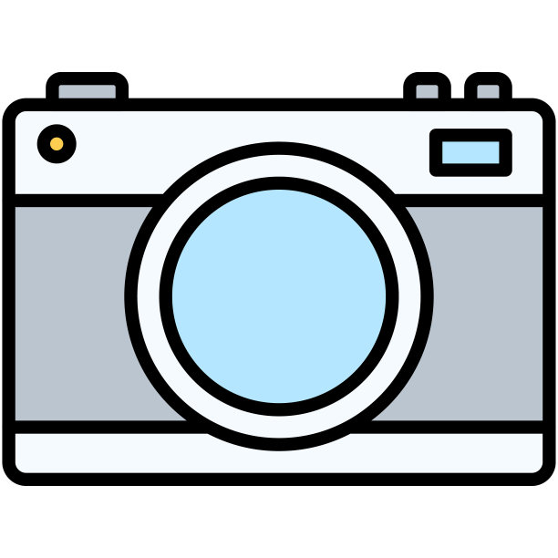 摄影图标，高中相关的矢量插图图片下载