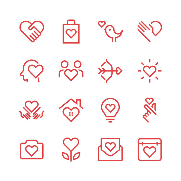 爱与情人节图标图片下载