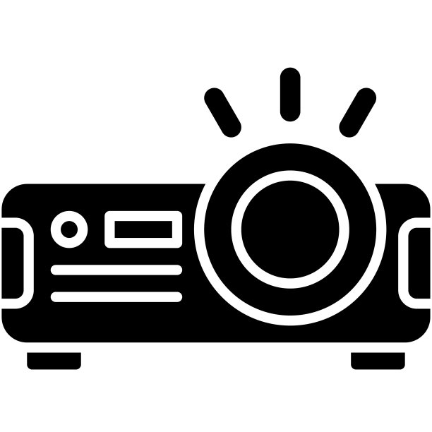 投影仪图标，高中相关矢量插图图片下载