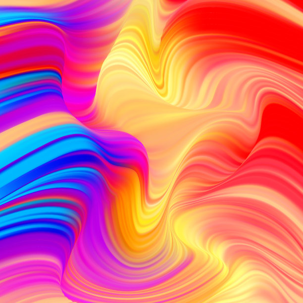 彩色波背景图片下载