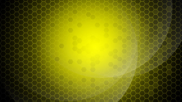 简单的黄色简约现代优雅抽象矢量六边形背景图片下载