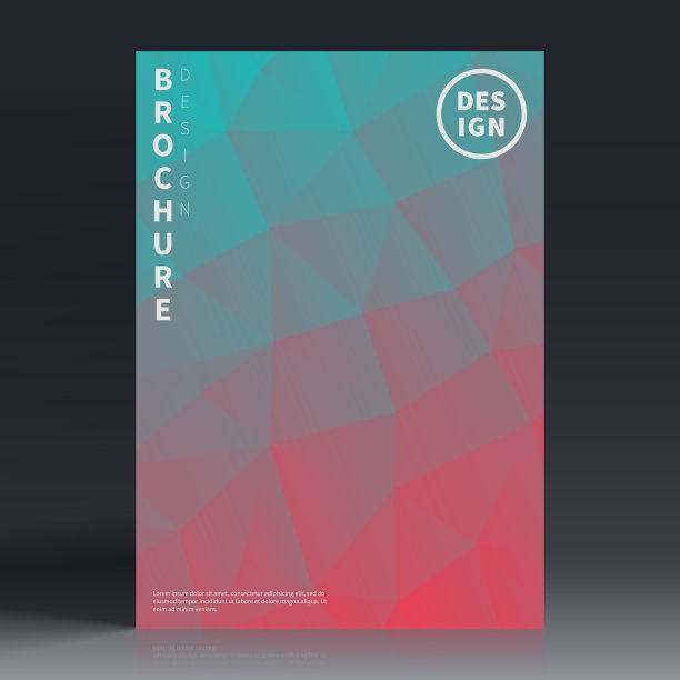 宣传册模板排版，红色封面设计，企业年报，传单，杂志图片下载