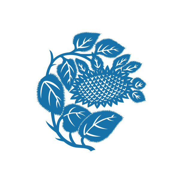 向日葵(中国剪纸模式)图片下载