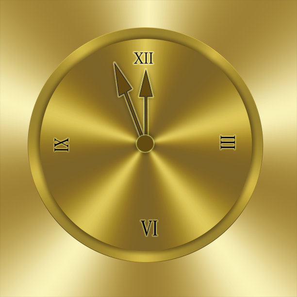 魔法午夜与金子闪闪的时钟图片下载