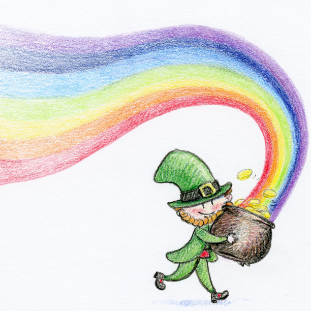 小矮妖带着一罐金子逃跑了图片下载