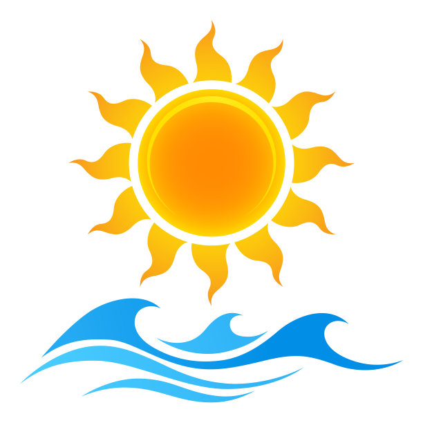 太阳和波图片下载