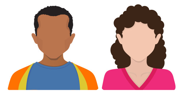 卡通人物头像图标集图片下载