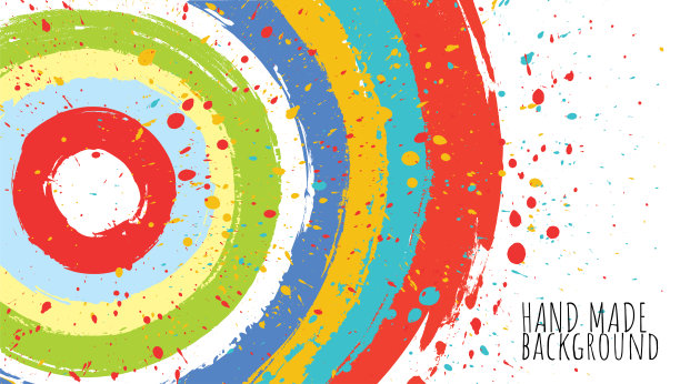 圆形笔触背景图片下载