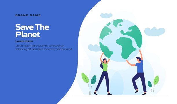保存行星概念矢量插图网站横幅，广告和营销材料，在线广告，业务演示等。图片下载