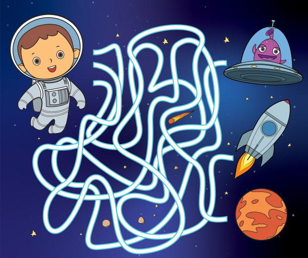 儿童太空迷宫图片下载