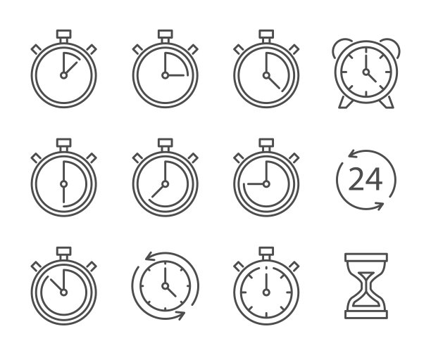 秒表线图标设置图片下载