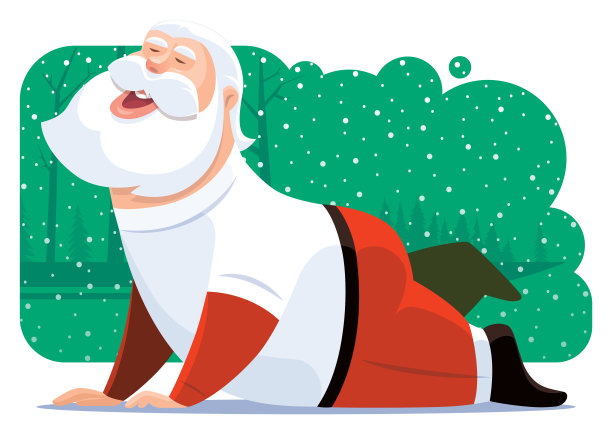 圣诞老人拉伸图片下载
