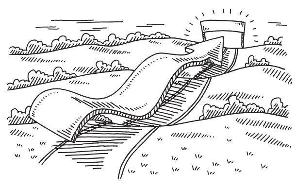 在成就之路上的滚动箭头图片下载