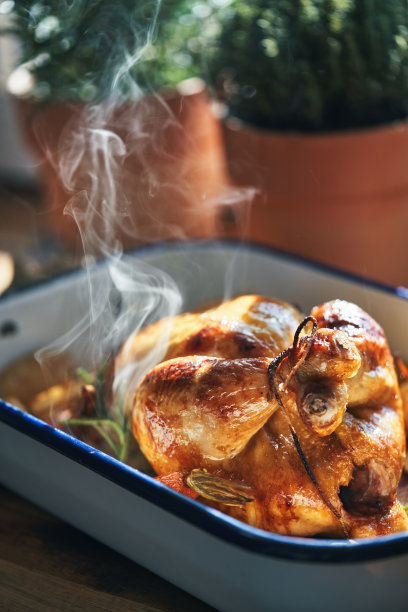 根菜烤鸡图片下载