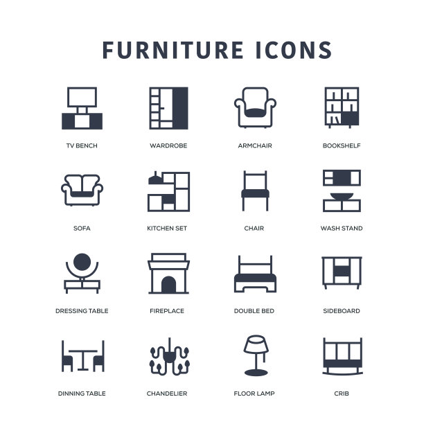 家具的图标图片下载