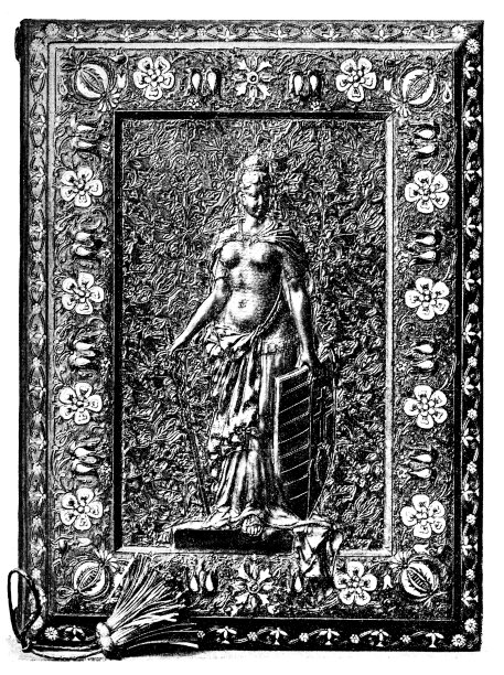 一本带有宗教动机的旧皮书的封面图片下载