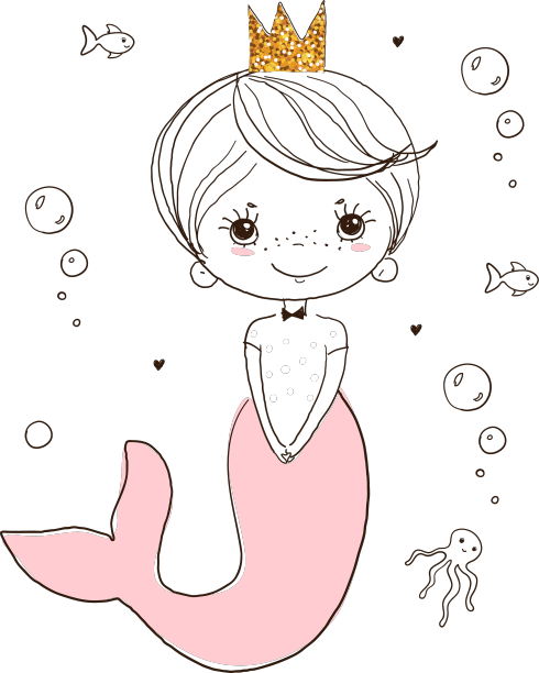 可爱的小美人鱼小公主图片下载