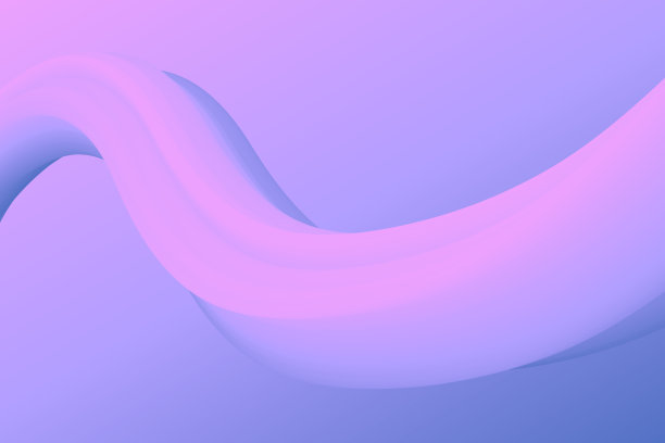 紫色渐变背景上的流体抽象设计图片下载