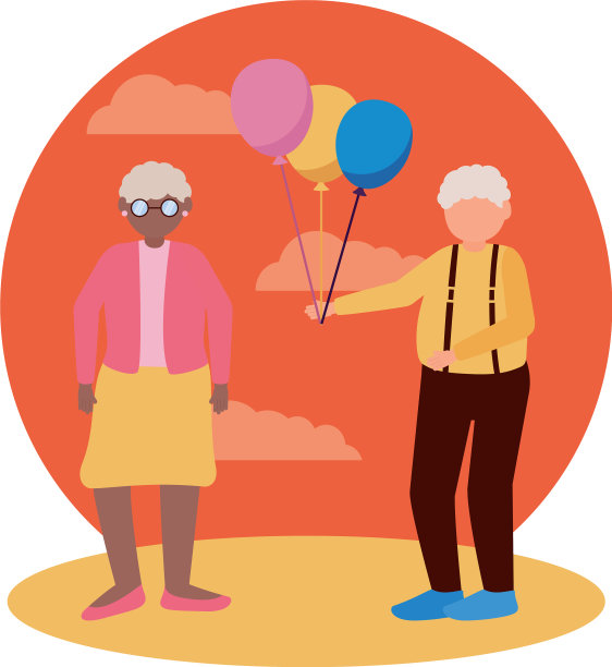 奶奶和爷爷的卡通设计图片下载