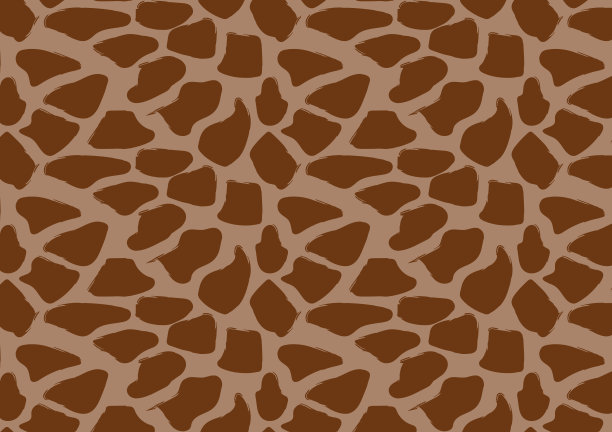 长颈鹿手绘无缝纹理图案图片下载