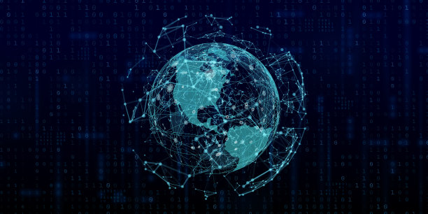 二进制世界地图背景图片下载