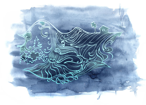 靛蓝的理想图片下载