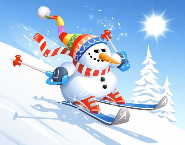 滑雪雪人图片下载