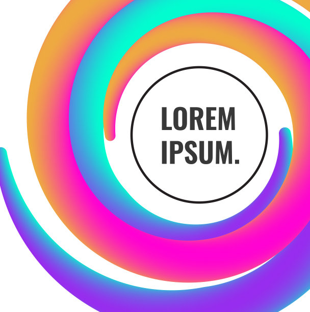 色彩斑斓的漩涡图片下载