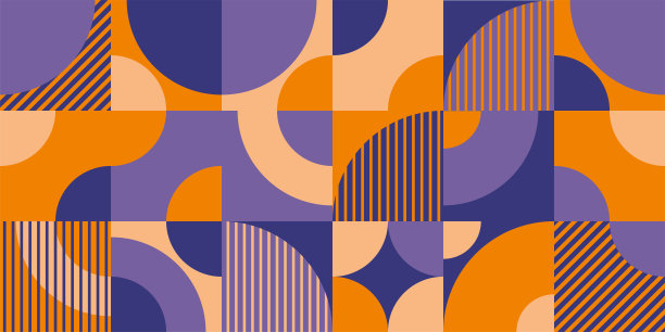 简单的现代抽象圆形几何形状图片下载