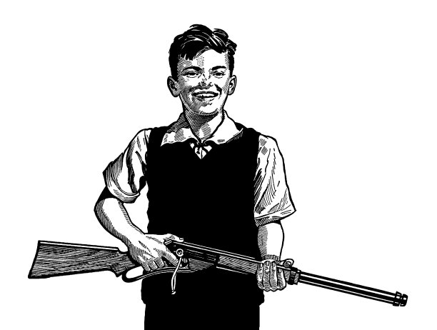 男孩手里拿着枪图片下载