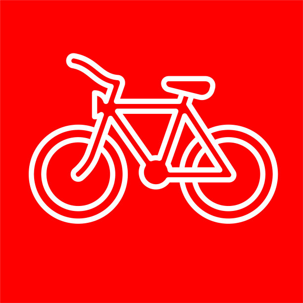 自行车侧视图图标图片下载