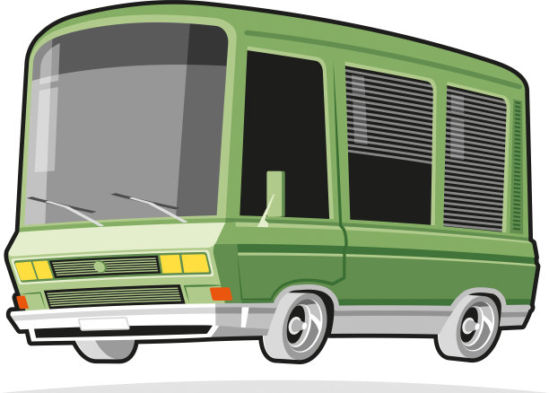 复古迷你巴士图片下载