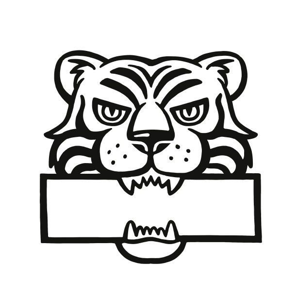 老虎和标志图片下载