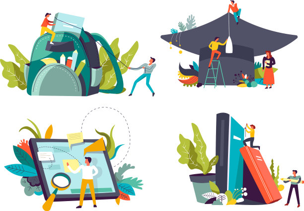 在线教育和远程学习图片下载