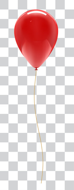 气球孤立在白色背景反射图片下载