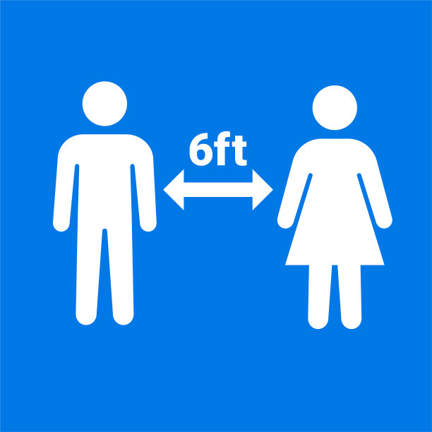 社交距离两人图标图片下载