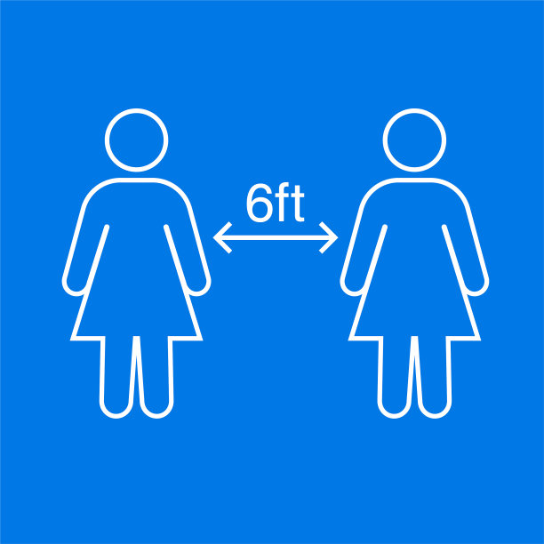 社交距离两人图标图片下载