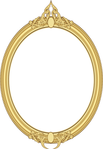 金色的框架图片下载