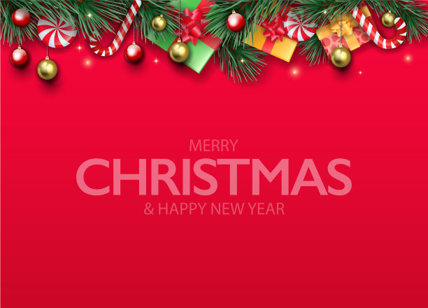 圣诞节空白纸图片下载