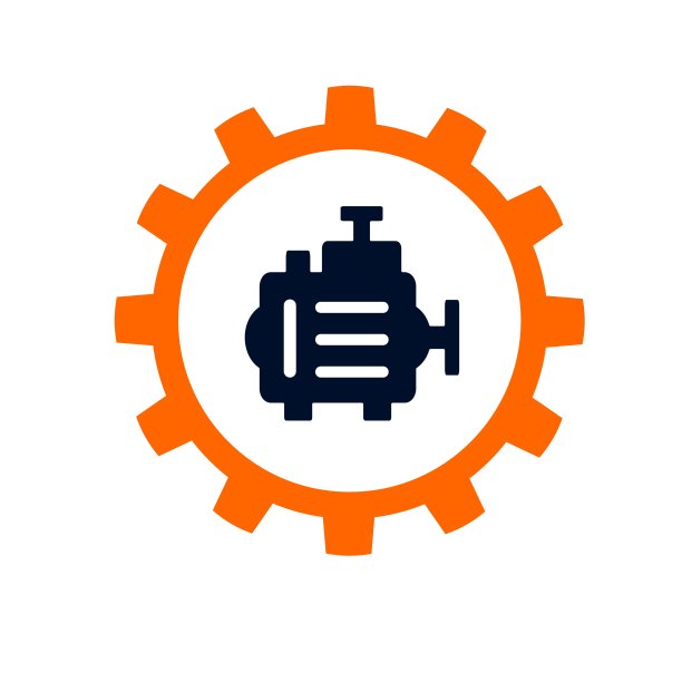 矢量插图，图标和标志与汽车零部件和其他特殊设备。汽车服务。图片下载