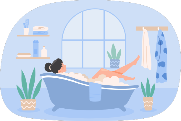 女人洗澡的图片下载